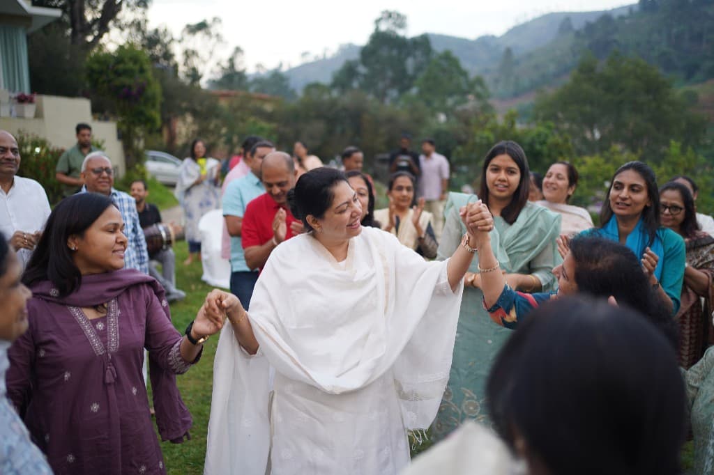 Spiritual retreat session