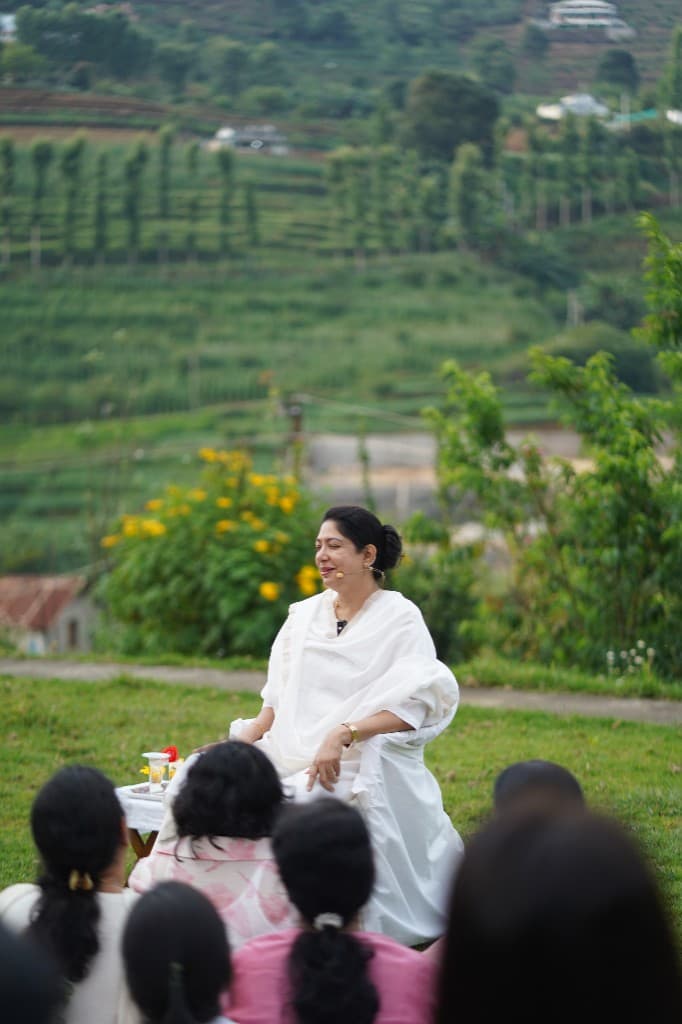 Spiritual retreat session